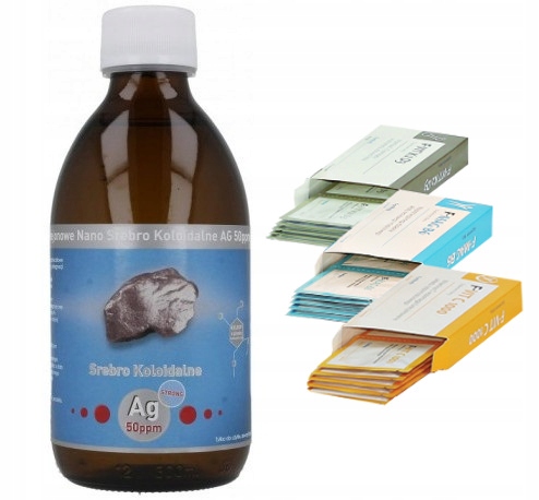 

Czyste Srebro Nano Koloidalne Strong 50ppm 300ml +