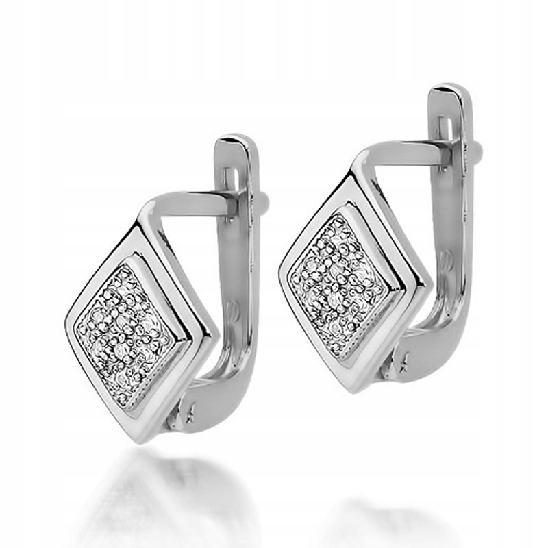 

Kolczyki Z Białego Złota Z Brylantami 0,08ct