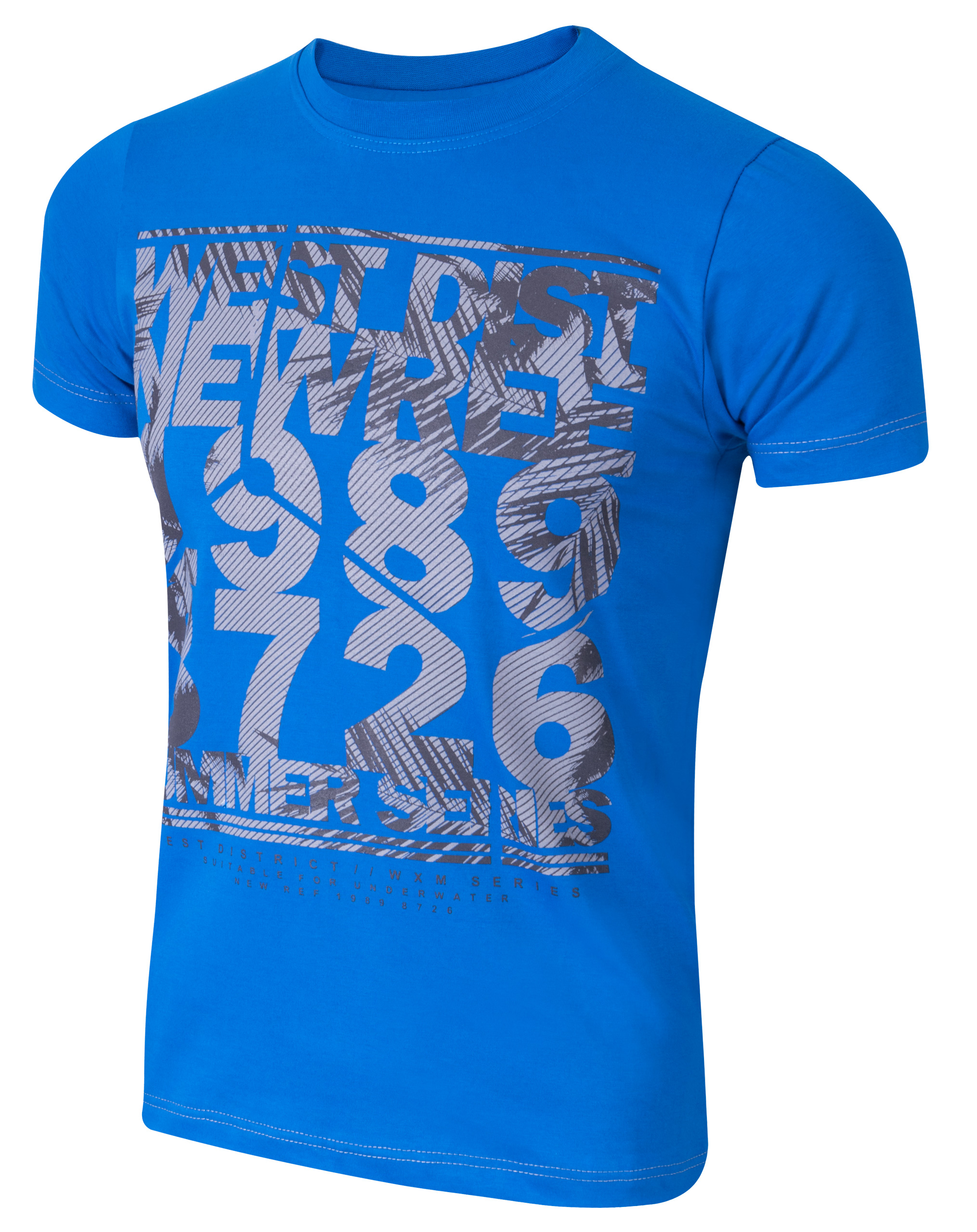 

T-shirt Koszulka Koszulki Męskie KM05 XXL niebiesk