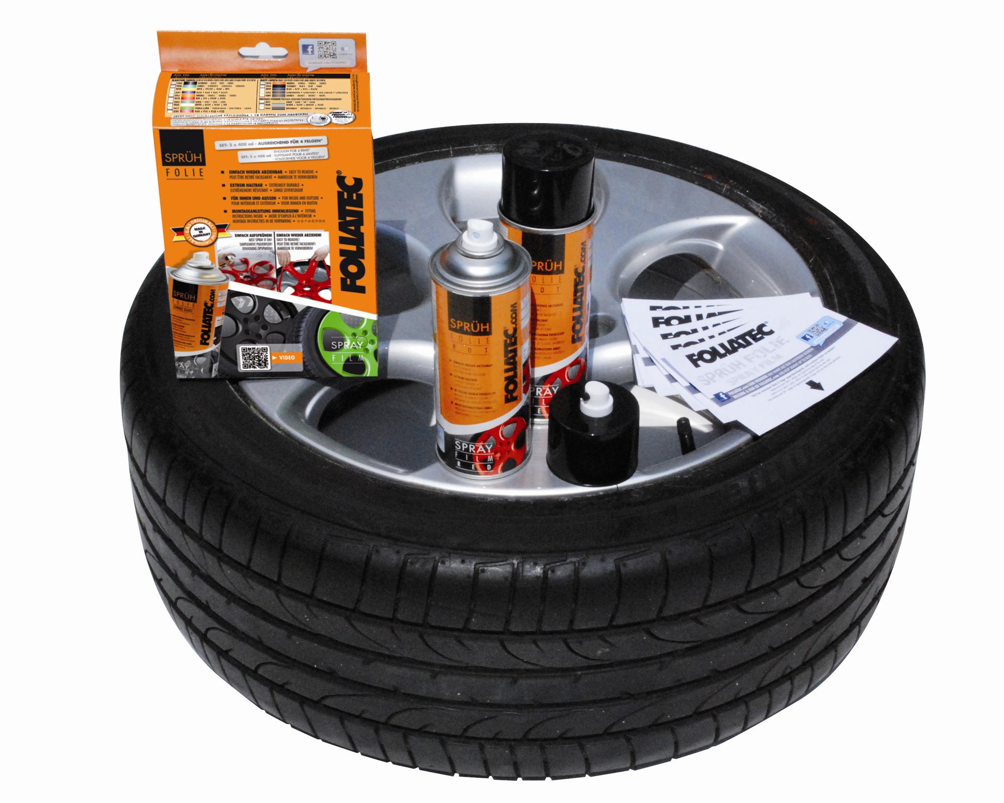 Folia w spreju spray FOLIATEC czarny mat 800ml Weight with packaging 1 kg