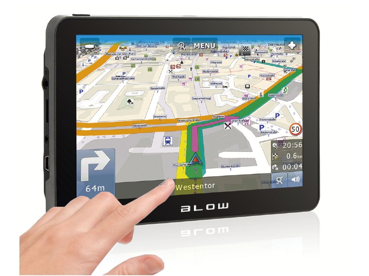 NAWIGACJA BLOW GPS720 7 CALI DOŻYWOTNIO MAPY EU PL Pamięć RAM 256 MB