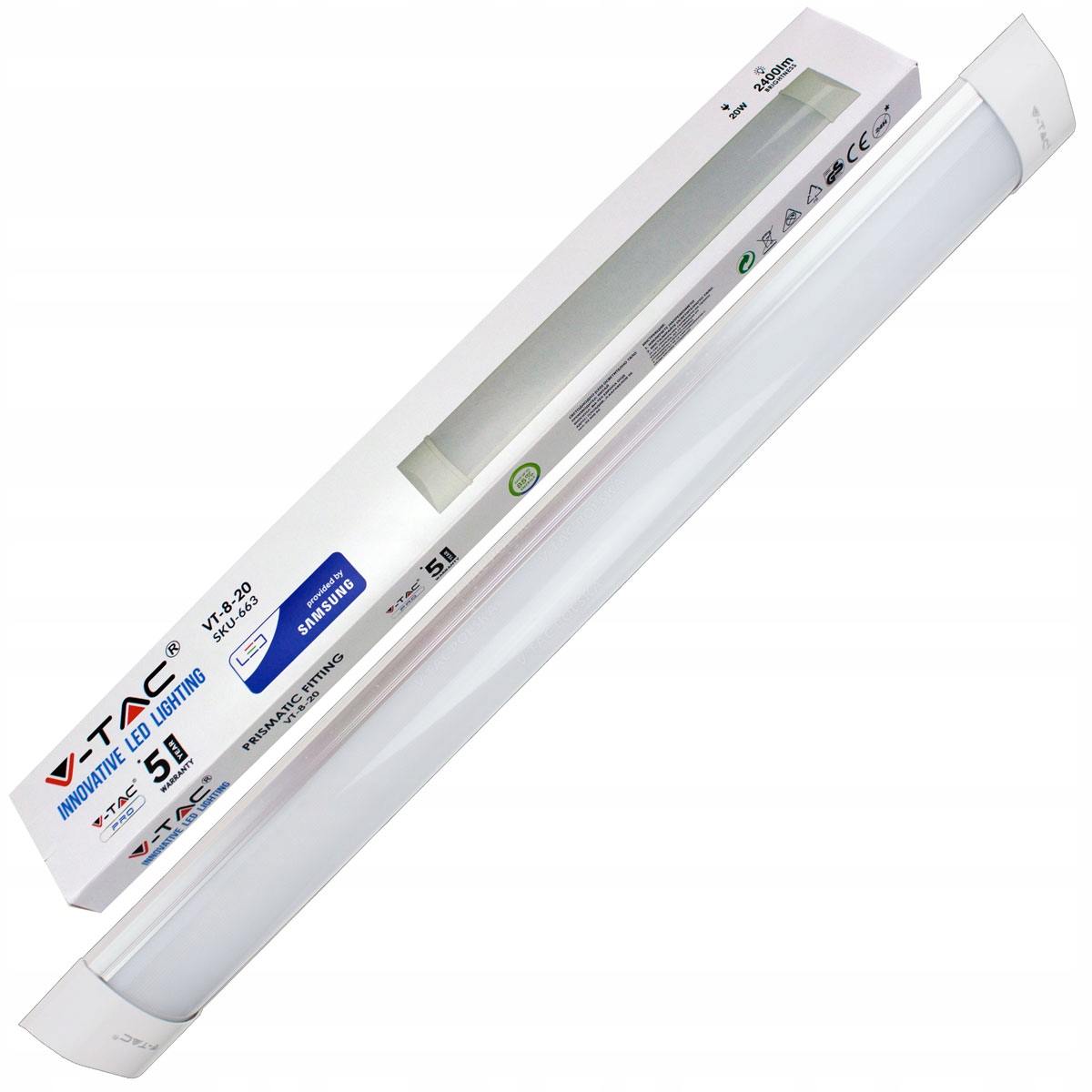 

Liniowa oprawa Led panel świetlówka lampa V-tac 20