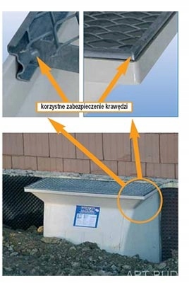 DOŚWIETLACZ DO PIWNIC NAŚWIETLE WOLFA 101x131x43 Wysokość okna 131 mm