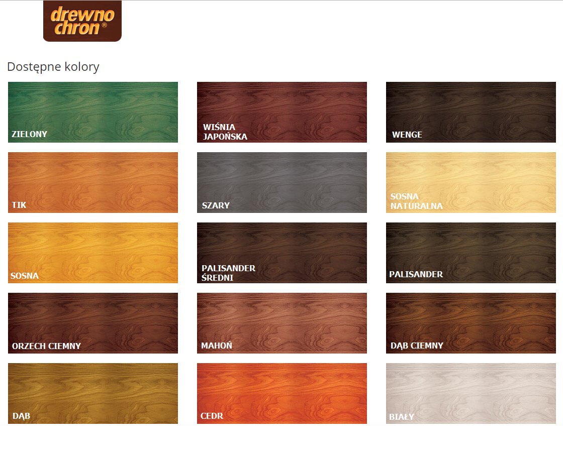 DrewnoChron Extra 9l Dąb Ciemny 7 LAT Impregnat Marka Drewnochron
