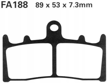 KLOCKI HAMULCOWE EBC FA188HH KAWASAKI SUZUKI GSX-R Producent EBC