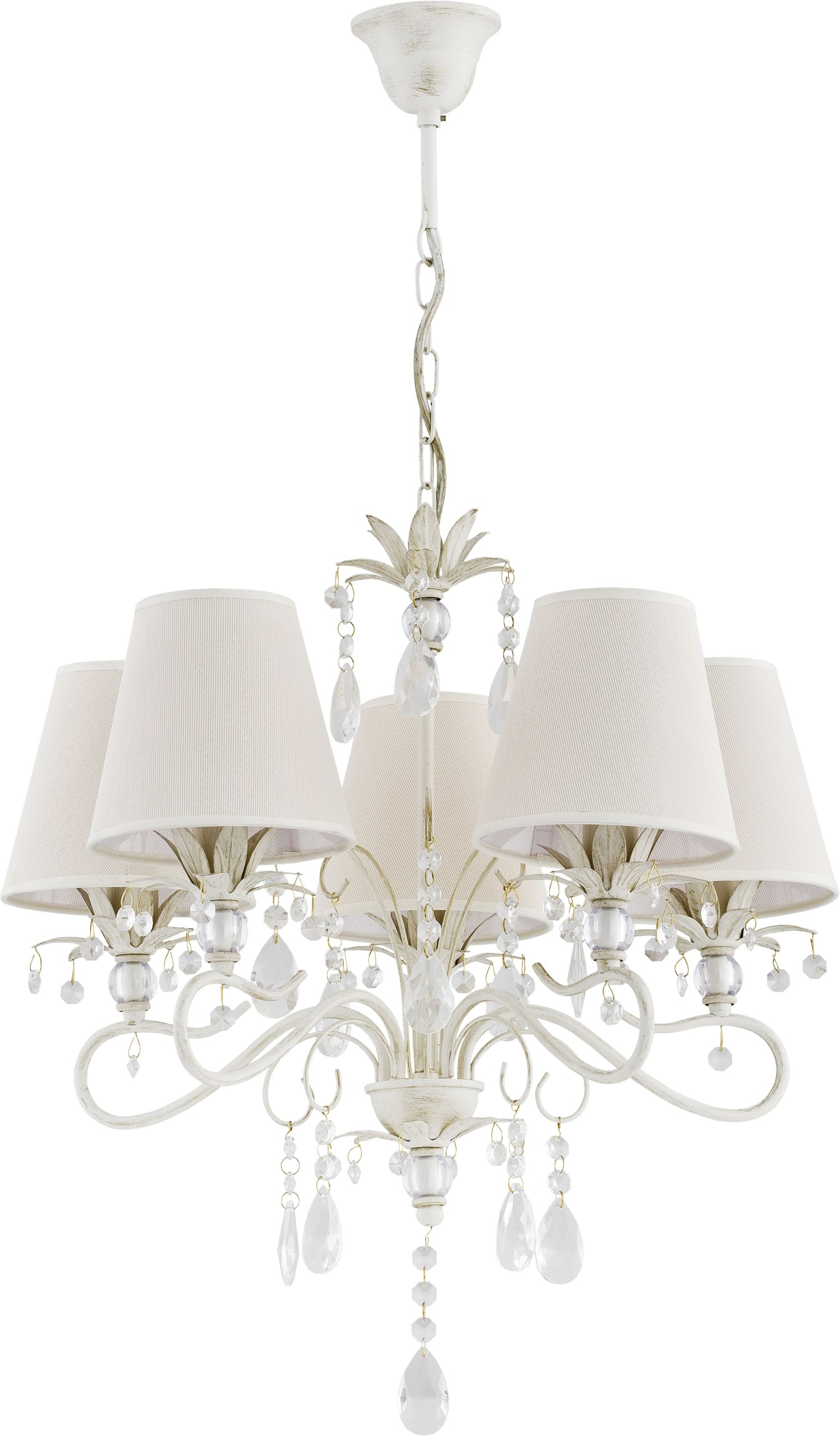 

Lampa Wisząca,sufitowa,żyrandol Kryształki Abażur