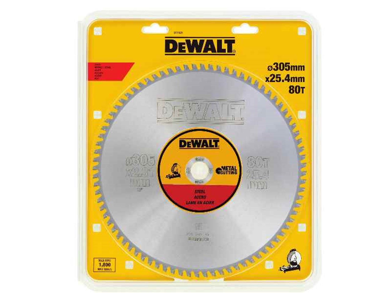 Kotouč DeWALT DT1925 305X25,4 80Z Pro Řezání Oceli