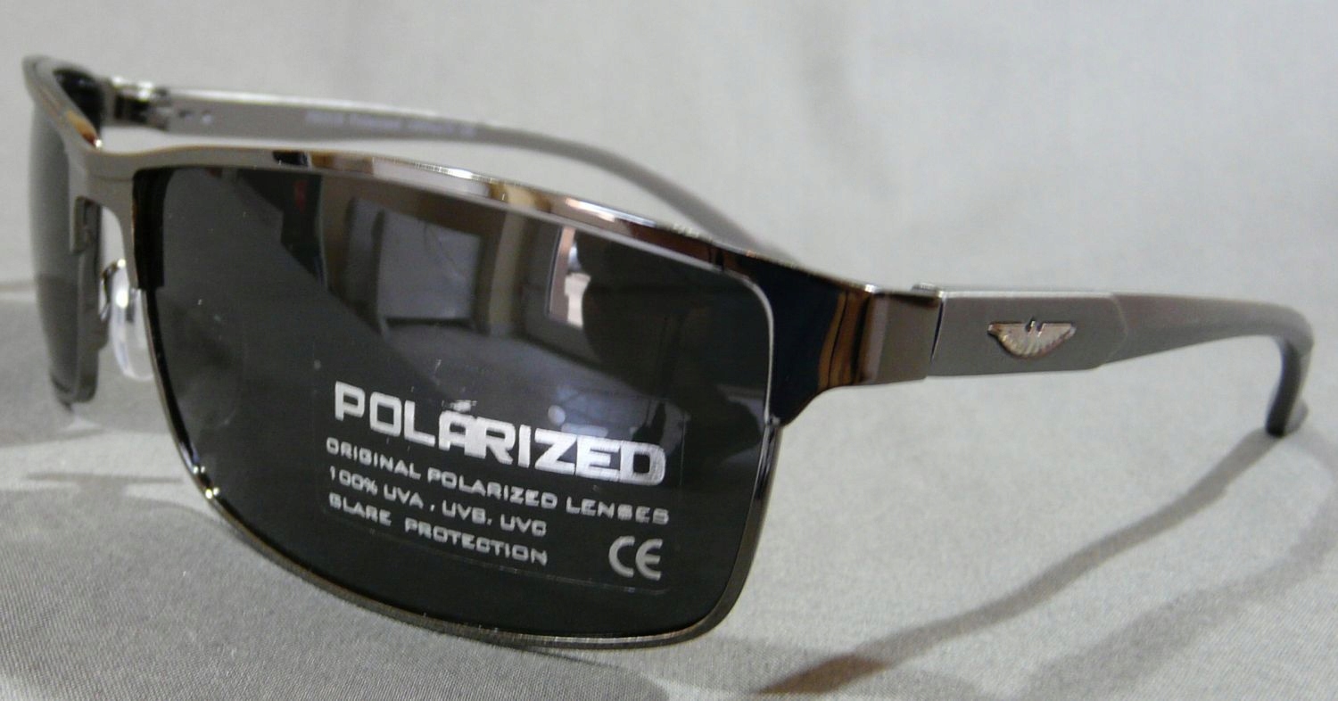 OKULARY MĘSKIE POLARYZACYJNE PRIUS FLEX ETUI BLACK Kolor czarny