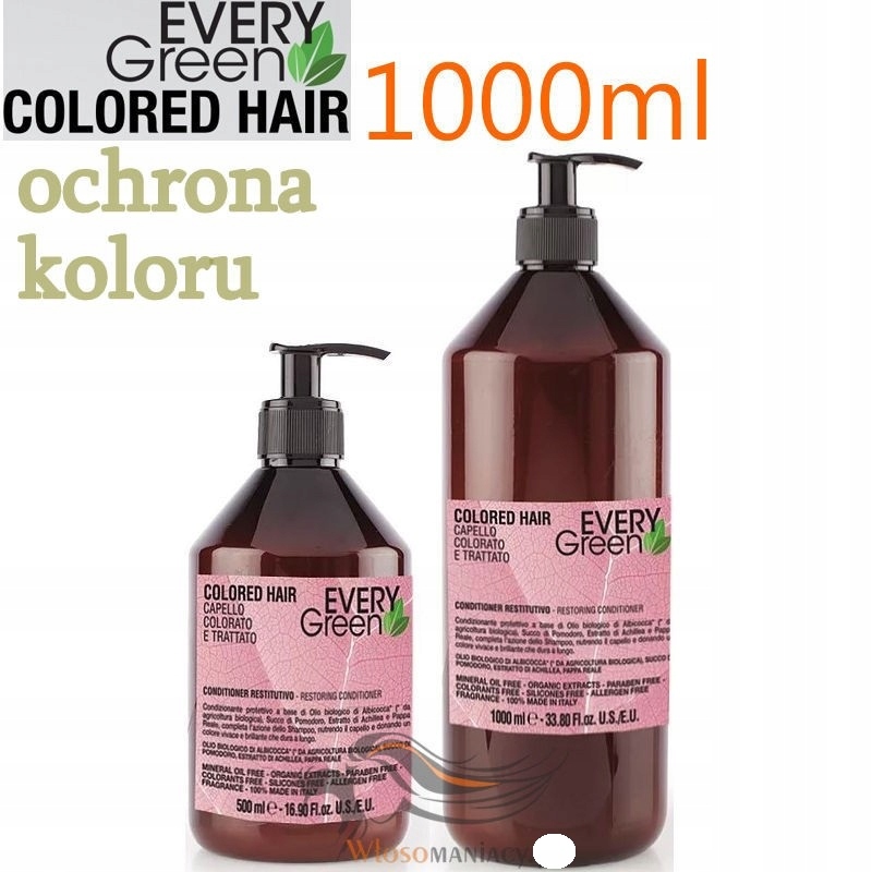 Every Green Colored Hair Odżywka farbowane 1000ml