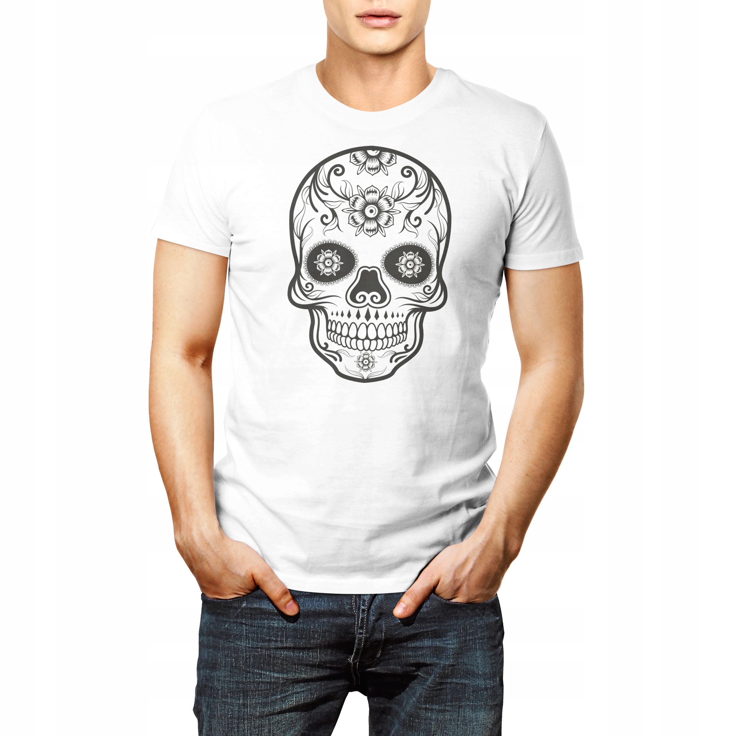 

Koszulka Męska Oldskull / Czaszka r. M biała