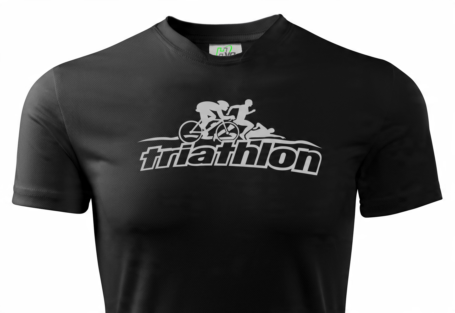 

T-shirt Termiczny Czarny Odblaskowy Nadruk