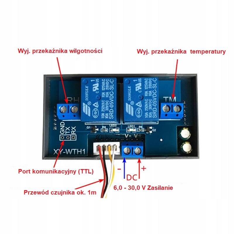 REGULATOR STEROWNIK WILGOTNOŚCI TEMPERATURY HIGRO Kod producenta 5903890730789