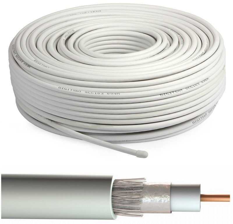 

Kabel Przewód Koncentryk Satelitarny Tv Sat 100m