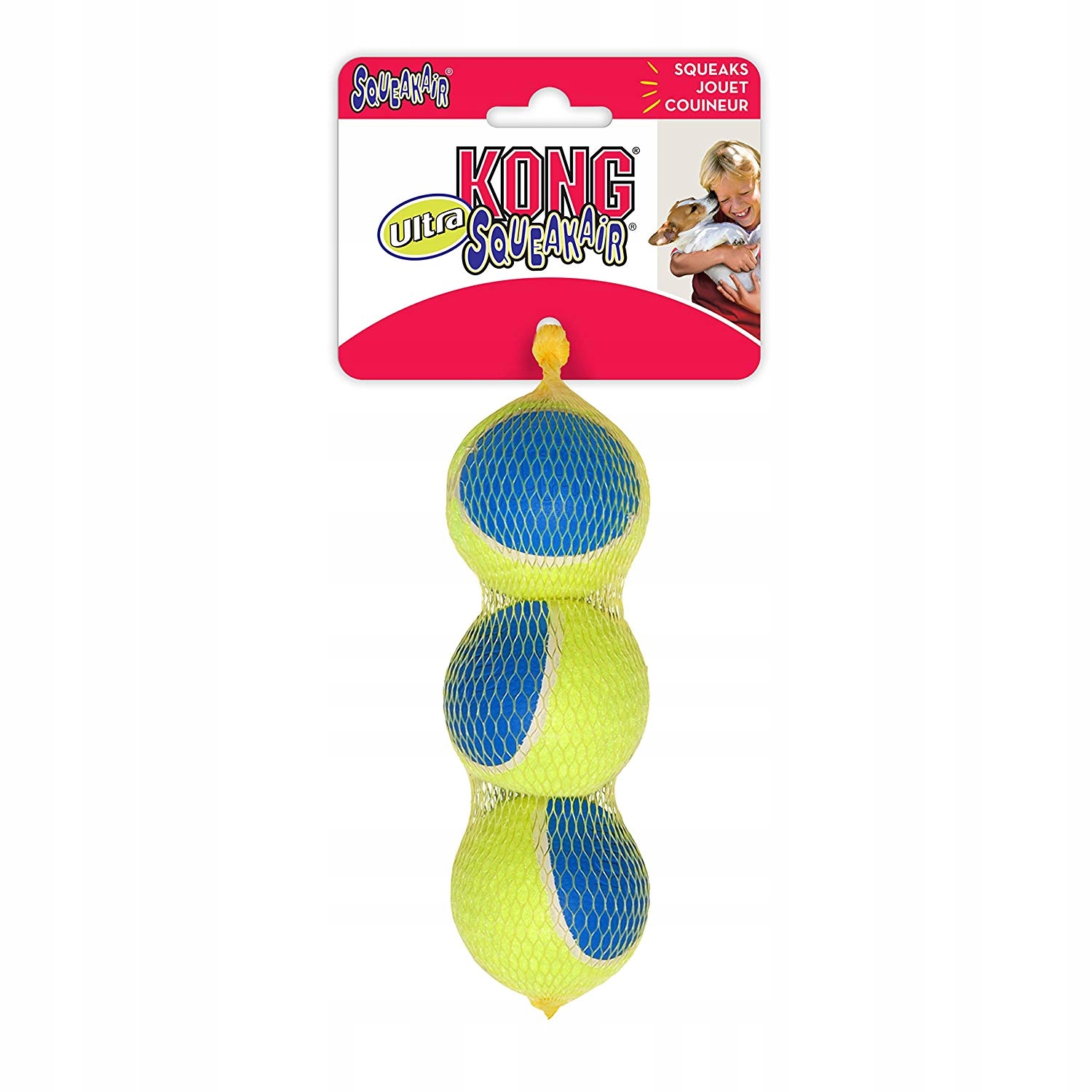 

Kong Ultra SqueakAir Balls (M) 3 szt Piłki Dla Psa