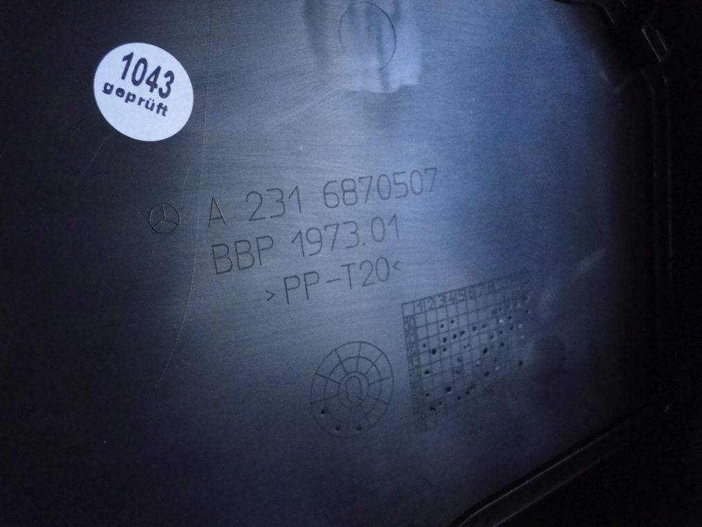 MERCEDES SL R231 231 POKRYWA PRAWA PODSZYBIE Typ samochodu Samochody osobowe