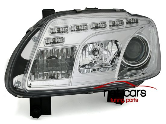 LAMPY REFLEKTORY VW TOURAN 1T DAYLINE LED C Strona zabudowy lewe + prawe