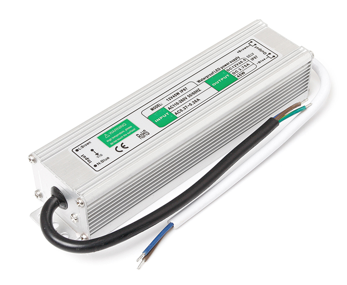 

Zasilacz 12V 45W 3.7A IP67 Wodoodporny Do Taśm Led