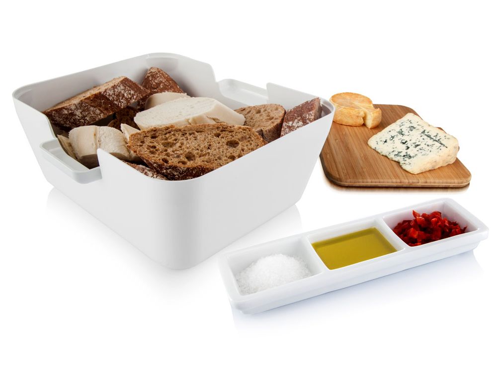 Nádoba Tommorows Bread & Dip chlebník bílá