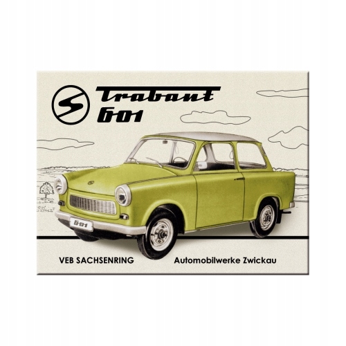 

Magnes Trabant 601 na lodówkę metal 6x8