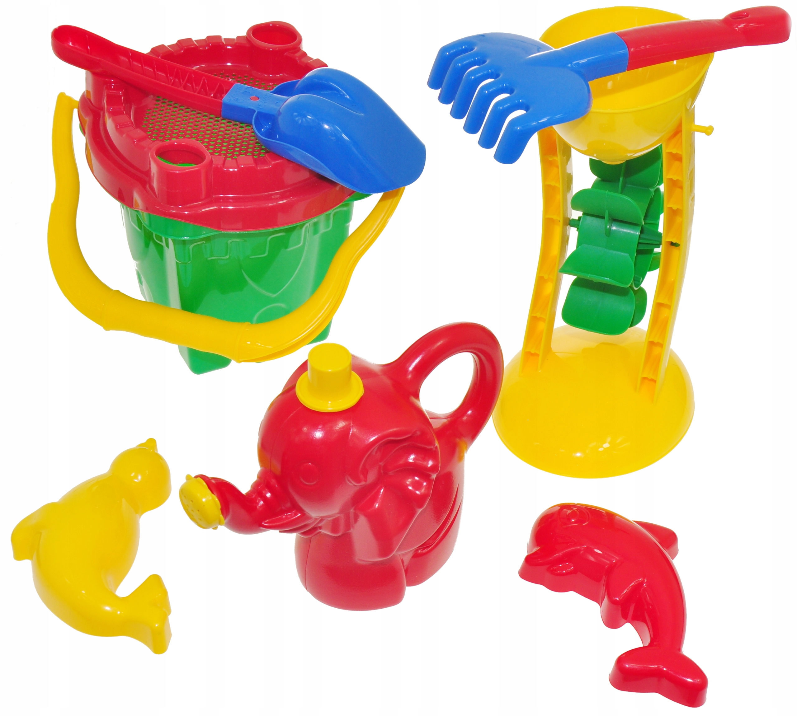 DUŻY ZESTAW ZABAWEK DO PIASKOWNICY 8 ZABAWEK 65 CM 7447722955 - Allegro.pl