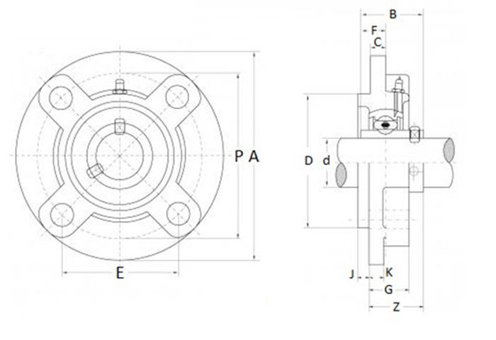 UCFC 207 FAG BLACK ŁOŻYSKO SAMONASTAWNE W OPRAWIE Średnica zewnętrzna 135 mm