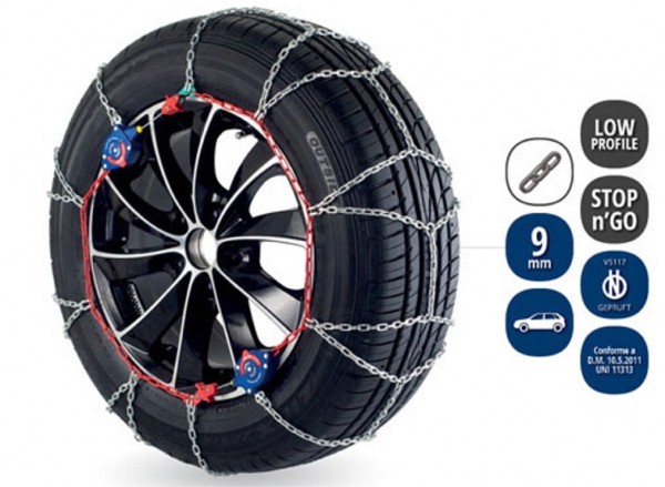 ŁAŃCUCHY VERIGA STOP&GO gr.130 do opon 14", 15", 16", 17", 18", 19", 20" Kod producenta Stop&Go 9mm 130-8