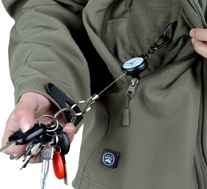 LINKA ZWIJANA BRELOK RETRAKTOR SMYCZ EDC BIOHAZARD Model BRELOK