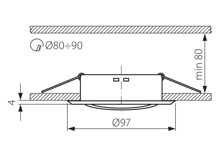 Oprawa halogenowa do LED GU10 na 230V CT15 złota Marka Lumixa