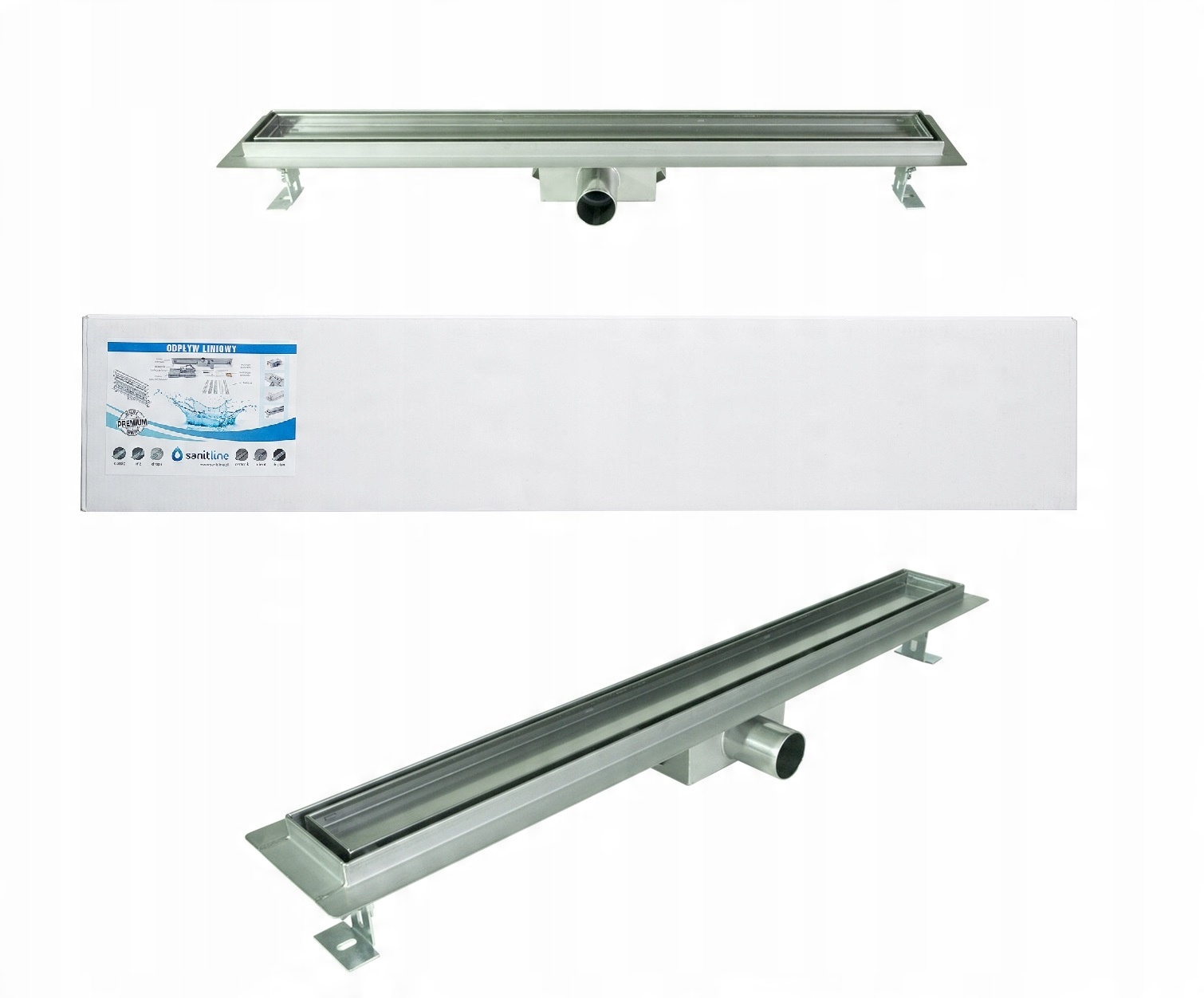 

Sanitline Odpływ Liniowy Ceramik 80cm Pod Płytkę