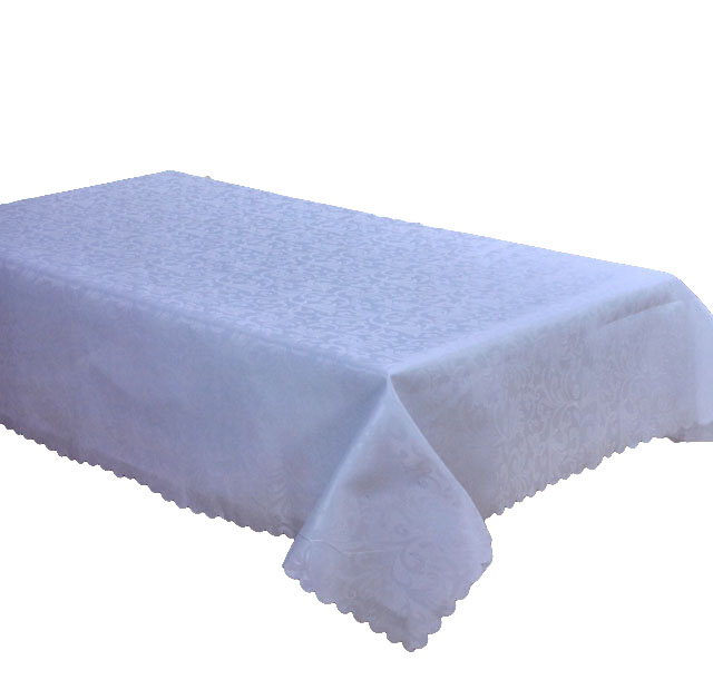 OBRUS PLAMOODPORNY 160x300 biały, ecru ŚLICZNY!! Szerokość 160 cm