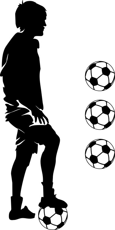 

Naklejka na ścianę Sport Piłka Piłkarz 140 cm