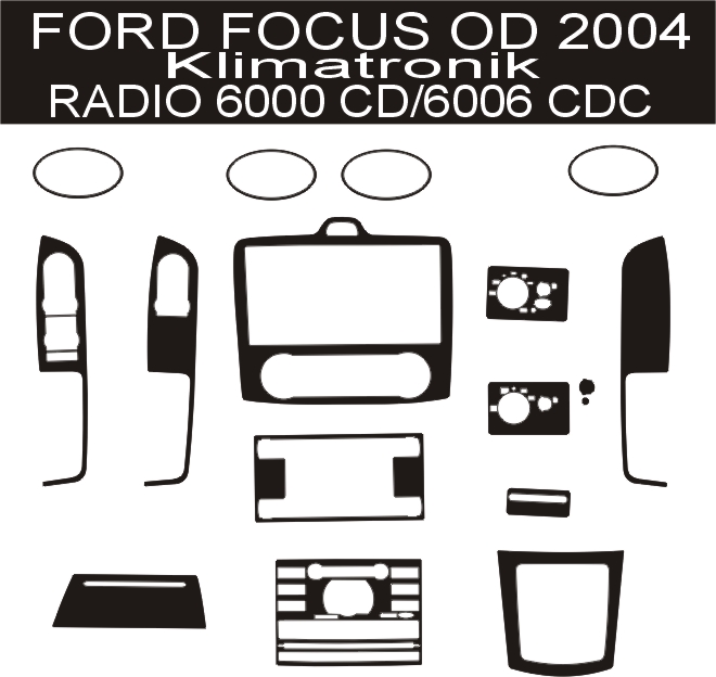 FORD FOCUS OKLEINA KOKPITU KOKPIT OKLEINY 3D PANEL Color multicolor