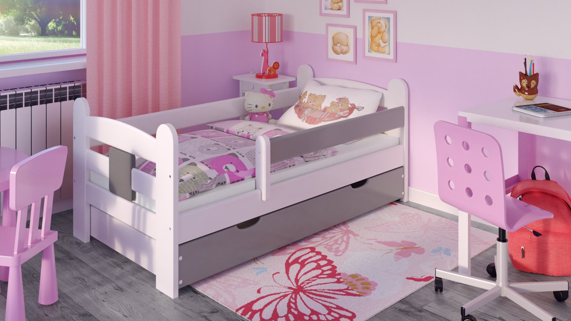 ŁÓŻKO DLA DZIECKA ŁÓŻECZKO DZIECIĘCE 80X170 TIMI Płeć Chłopcy Dziewczynki