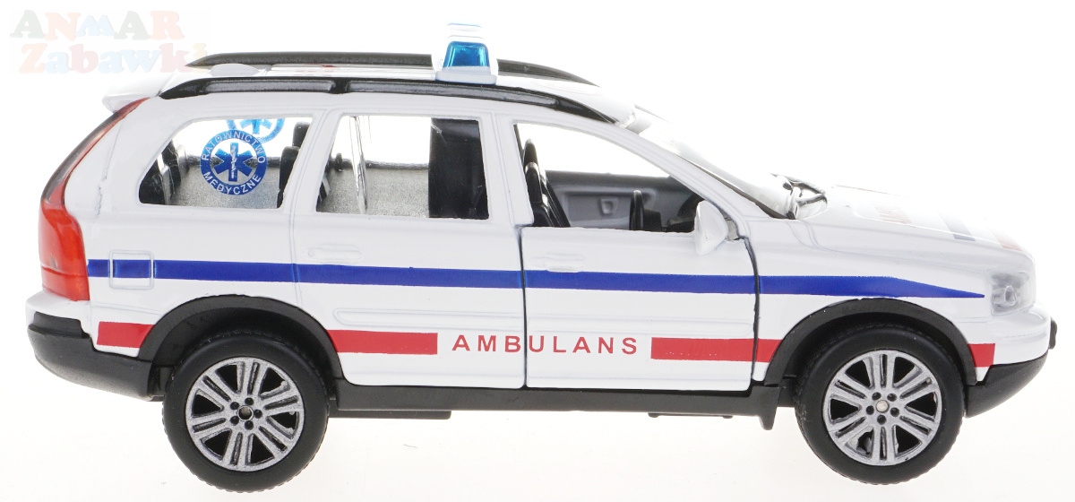 KARETKA POGOTOWIE AMBULANS VOLVO ŚWIATŁO DŹWIĘK Model VOLVO