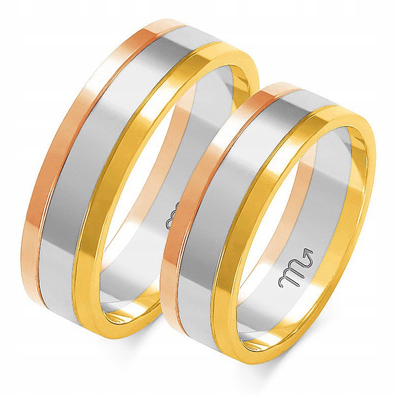 Zlaté Prsteny 14K 6 mm id A-205