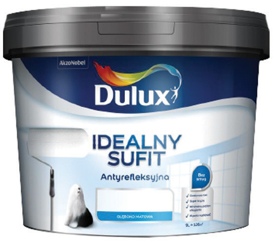 

Farba Dulux Antyrefleksyjna Do Sufitu Biała 3L