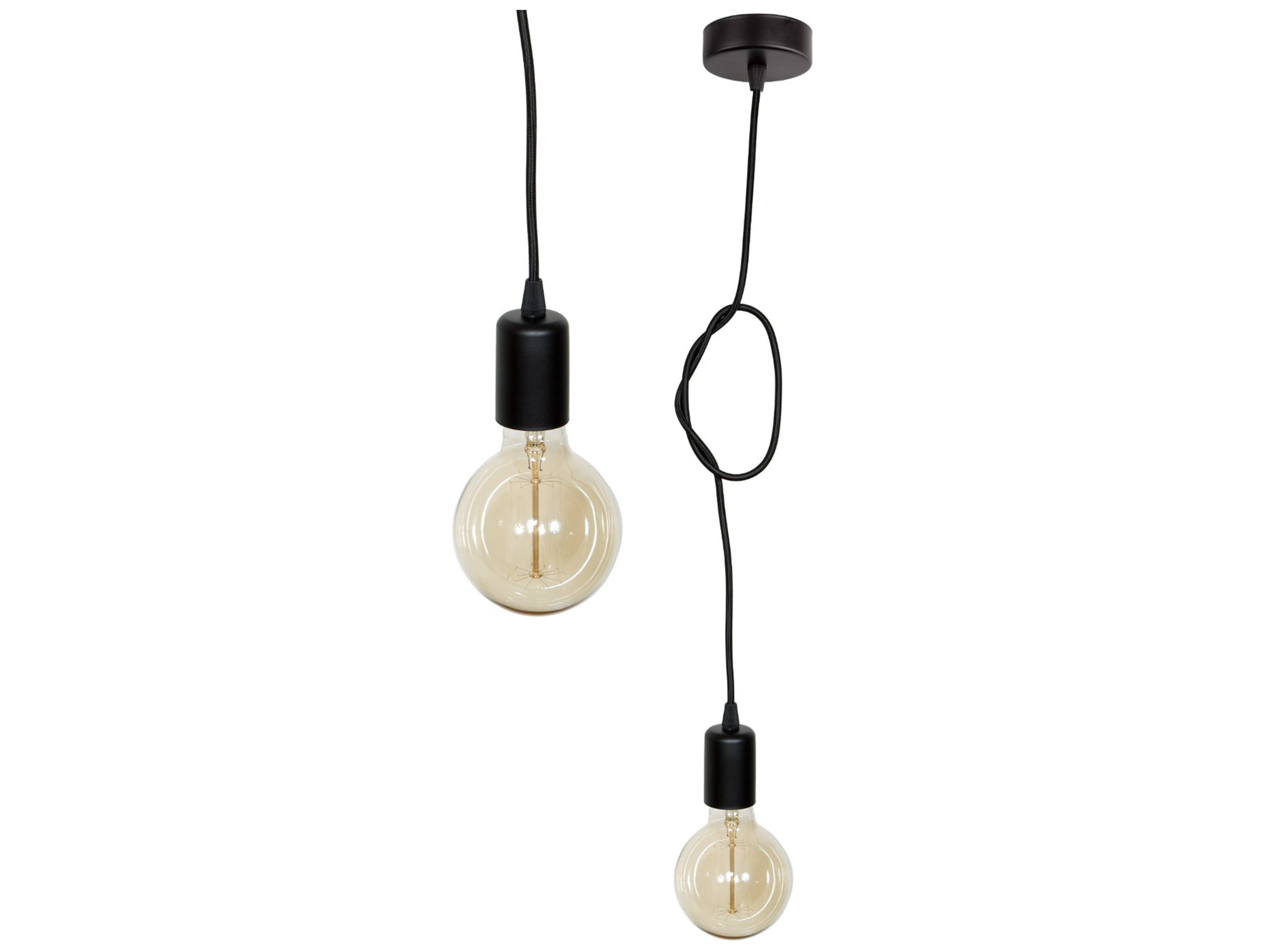

Lampa Wisząca dekoracyjna Edison Kolorowy Kabel