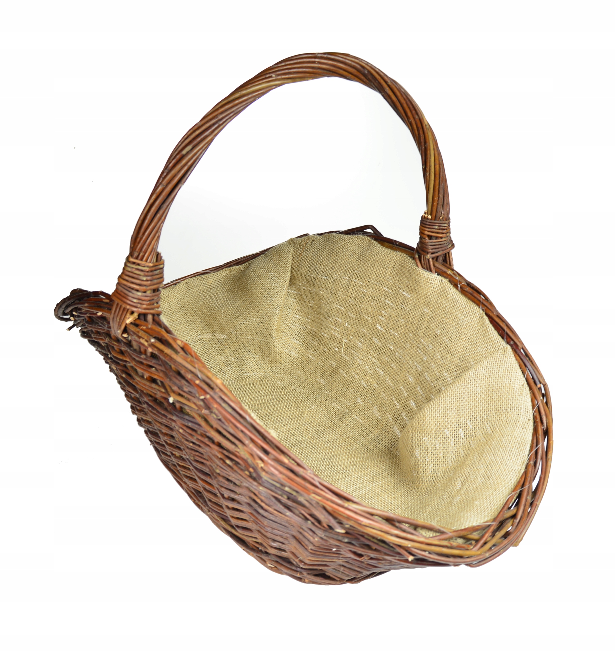 Wiklinowy KOSZ NA DREWNO koszyk do kominka XL JUTA Marka inna