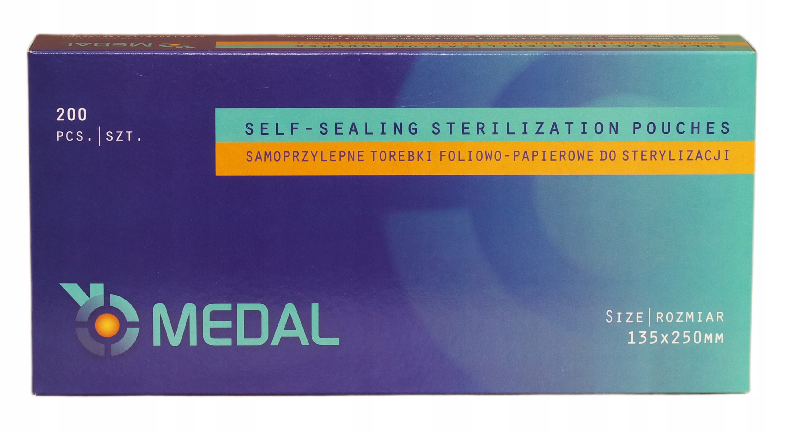 

Torebki Do Sterylizacji Medal 135x250mm 200szt
