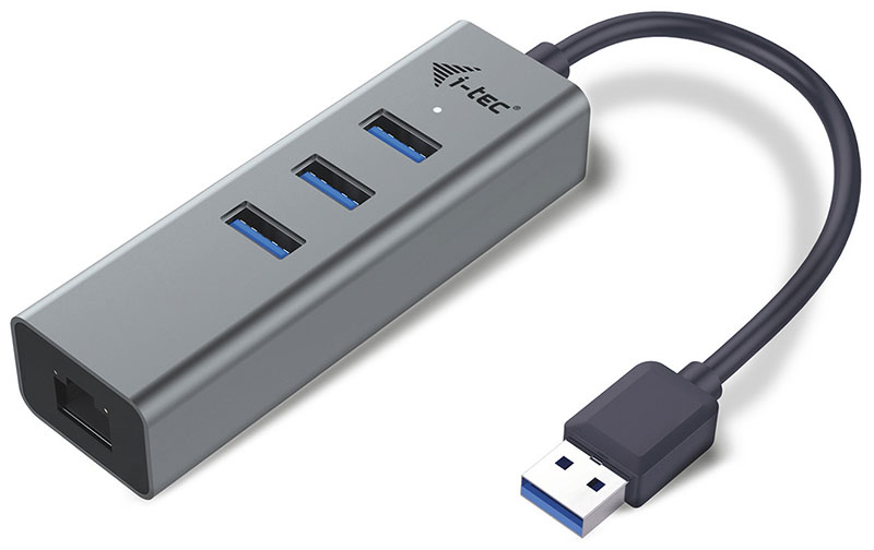 

Karta sieciowa Lan Gigabit 3-port Hub USB3.0 Metal