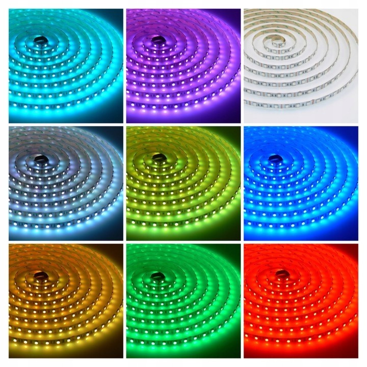 Zestaw LED RGB 5m TAŚMA 5050 PILOT DOTYK GĘSTY HIT Kod producenta 5mZestawLED-v60GESTY-miBOXER(R)-ocrana
