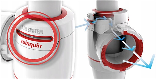 Syfon do zlewu NEO AIR sitko 115mm przelew prostok EAN (GTIN) 3375537230754