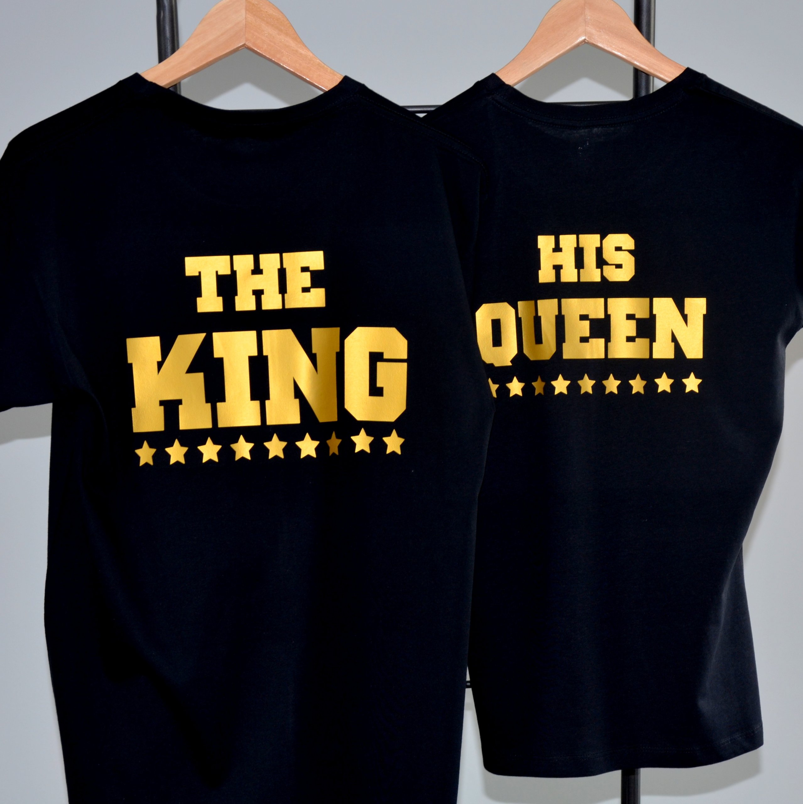 PREZENT NA WALENTYNKI KOSZULKI DLA PAR KING QUEEN Rozmiar 3XL