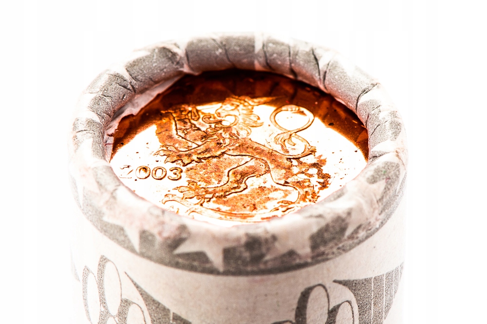 ROLKA MENNICZA - 50szt - 2 cent - FINLAND - 2003 rok - Kraków