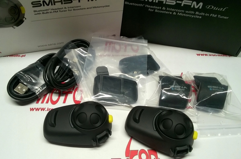 INTERKOM SENA SMH5D UNIV 2 PACK 2 ZEST RADIO FM Weight with packaging 1 kg