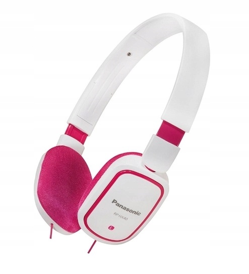 Słuchawki Panasonic RP-HX40 Slim różowo-białe