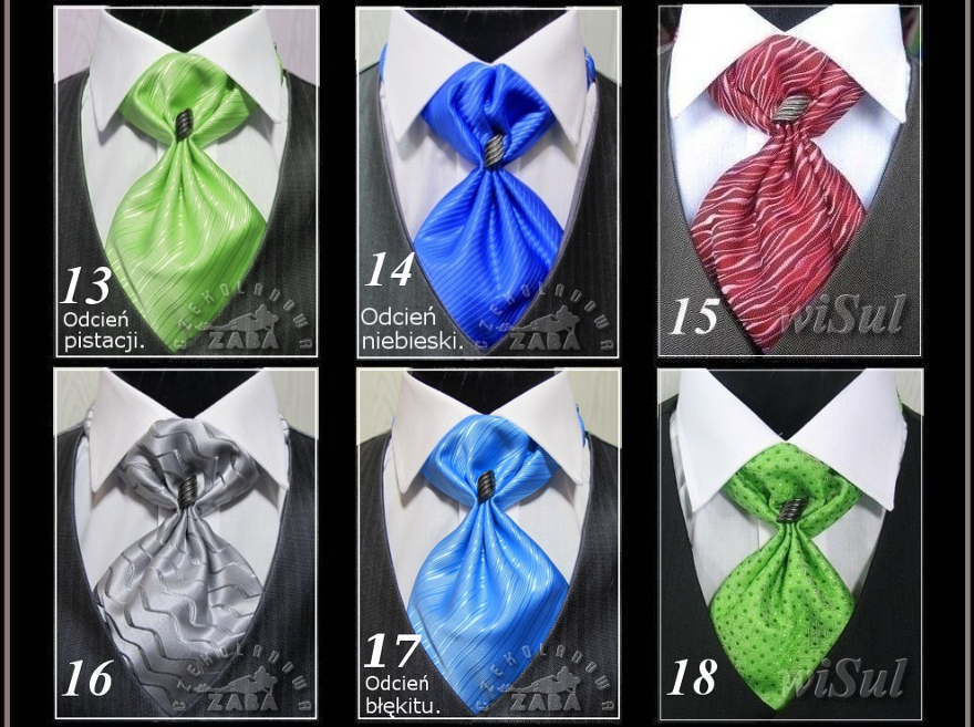 MUSZNIK chłopięcy 60 wzory - krawat, fular, muszka Kolor wielokolorowy