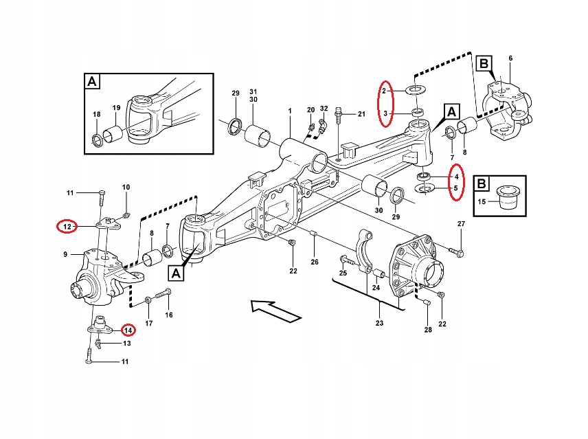 KOMPLET SWORZEN ZWROTNICY TEREX FERMEC CARRARO Machine type Excavator Backhoe loader