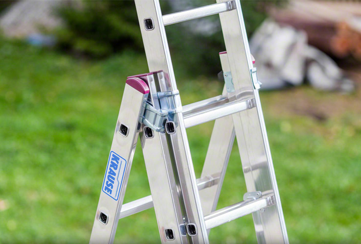 Drabina aluminiowa 3x10 KRAUSE CORDA wys.rob. 7,0m Materiał aluminium