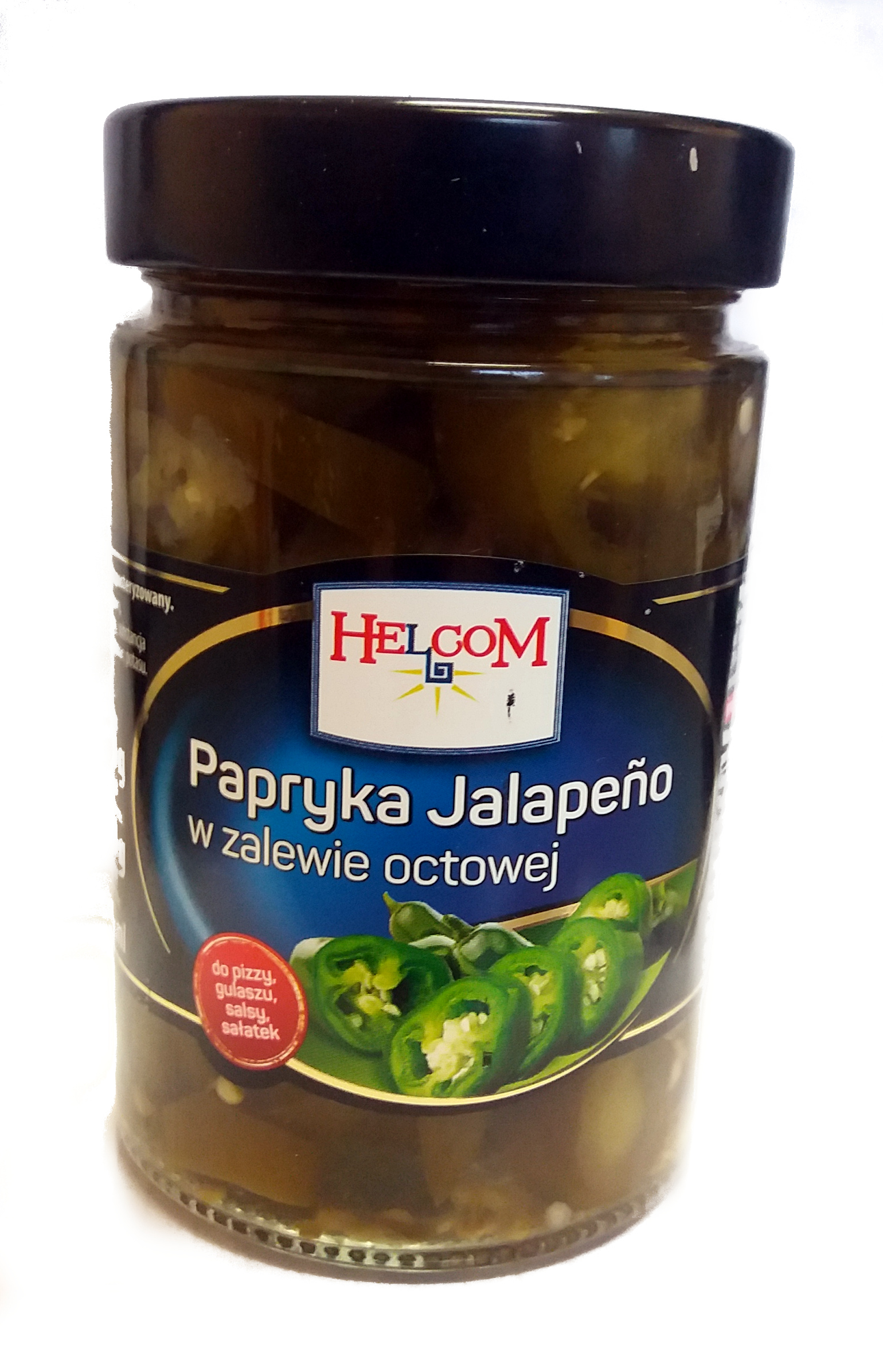 PAPRYKA JALAPENO 290G zielona PLASTERKI dopizzy